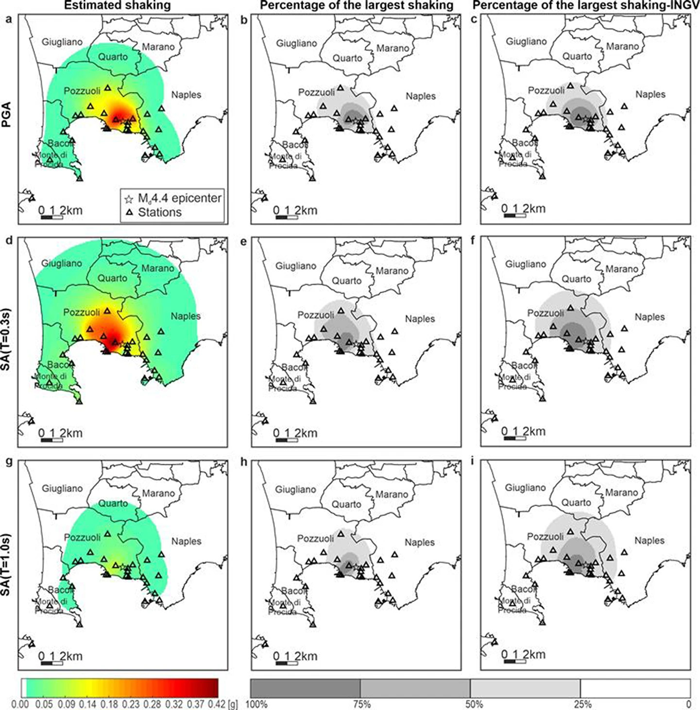 Stima dello scuotimento prodotto dal terremoto del 20 maggio 2024 (Md 4.4)