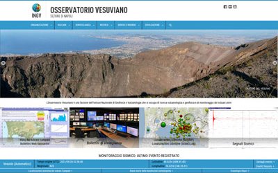 Il nuovo sito web dell'Osservatorio Vesuviano