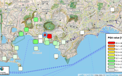 Campi Flegrei - Mappa di scuotimento per l'evento Md 4.7 del 31.07.2026 ore 19:46:43