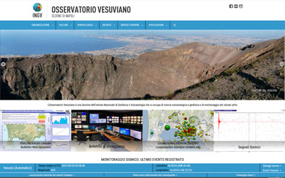 Il nuovo sito web dell'Osservatorio Vesuviano