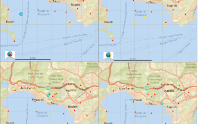 Campi Flegrei - Gli eventi di magnitudo maggiore di 4 dell'attuale crisi bradisismica
