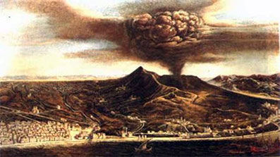 Tela di D. Barra sull'eruzione del 1631